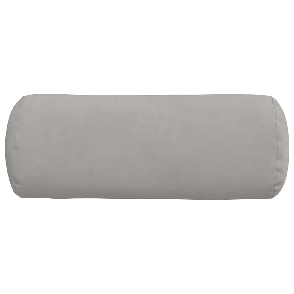 Bolsterkissen 2 Stück Taupe Ø 15 x 40 cm Mikrofaserstoff