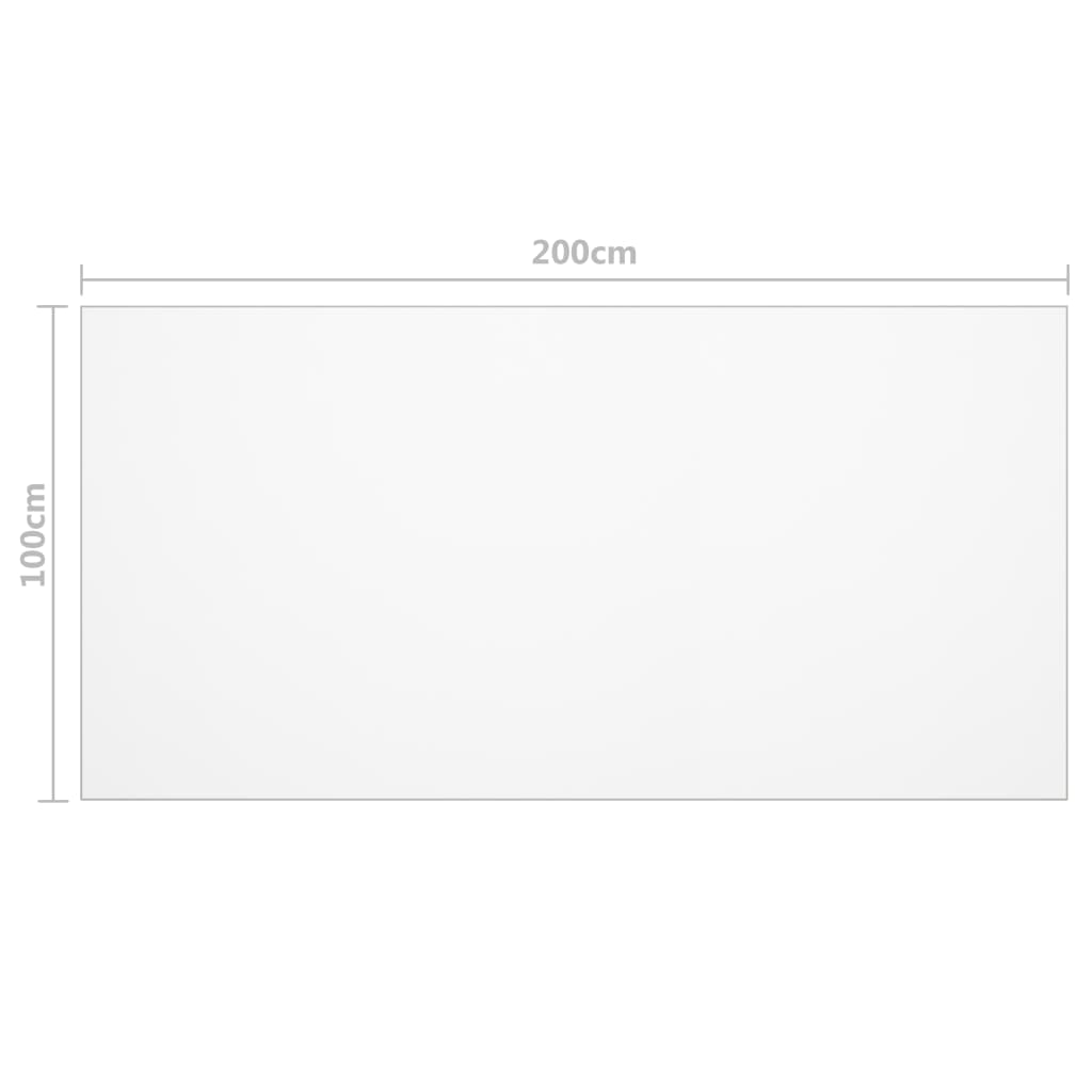 Tischfolie Transparent 100x60 cm 1,6 mm PVC