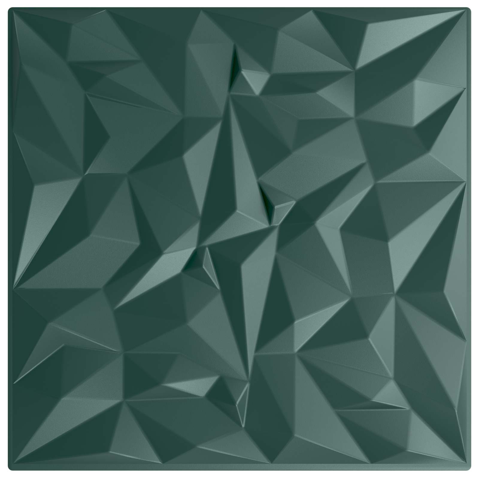 Wandpaneele 12 pcs Diamant Weiß 50 x 50 cm XPS Schaum
