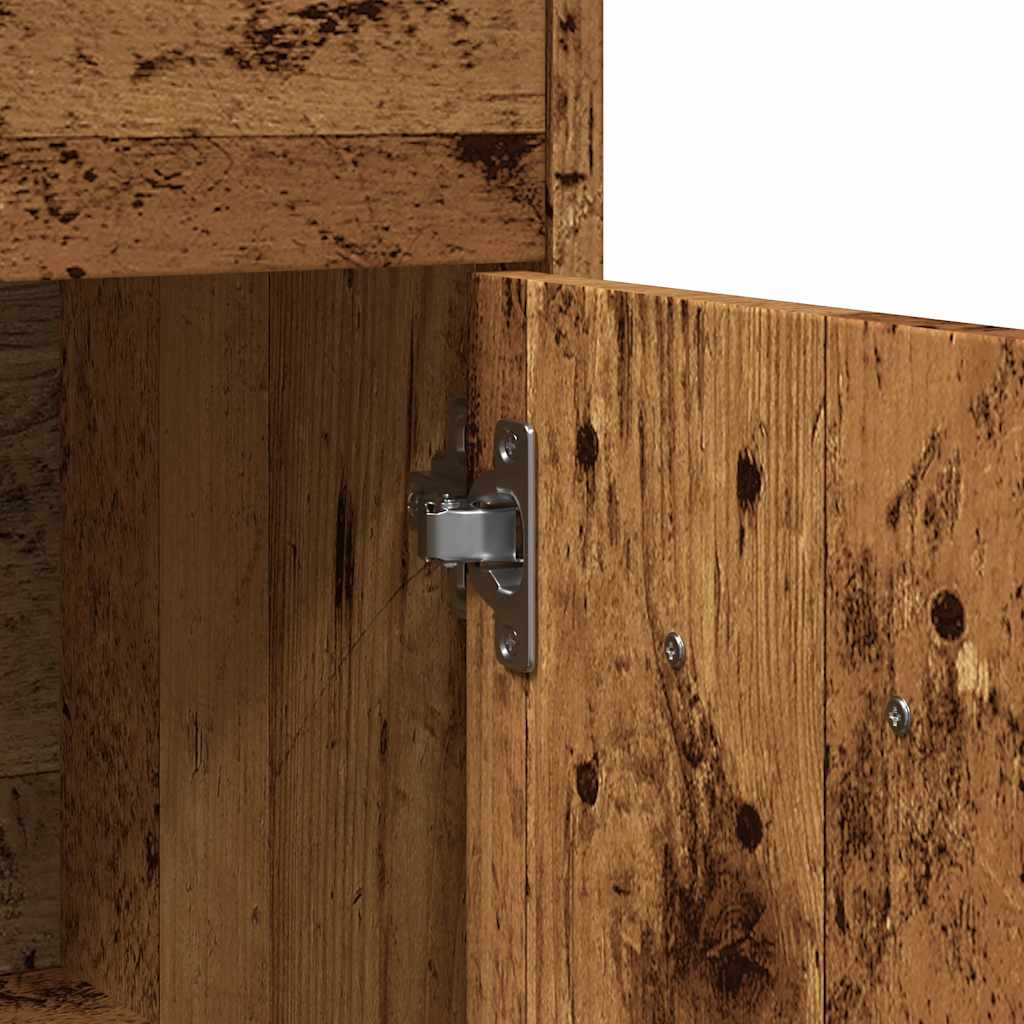 Badezimmerschrank Weiß 60x33x80 cm Holzwerkstoff