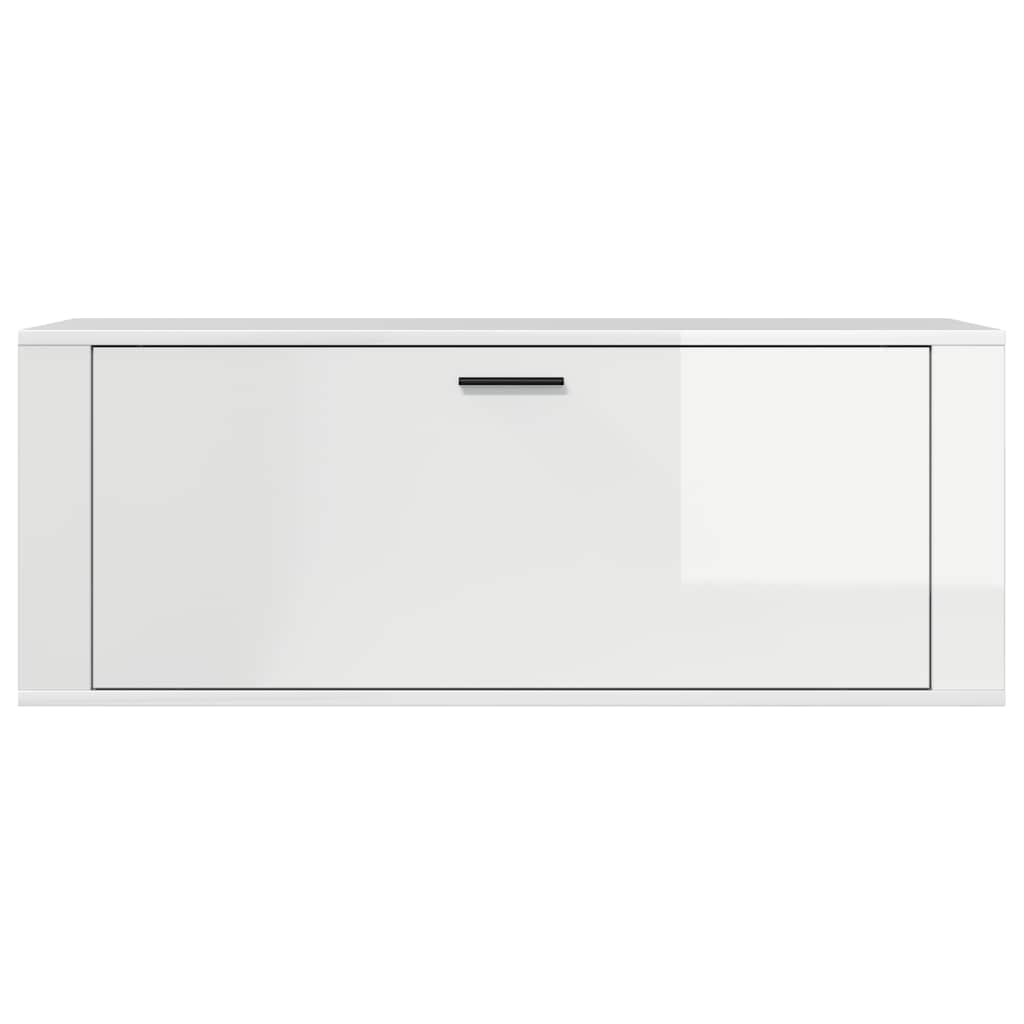 Wand-Schuhschrank Weiß 100x35x38 cm Holzwerkstoff