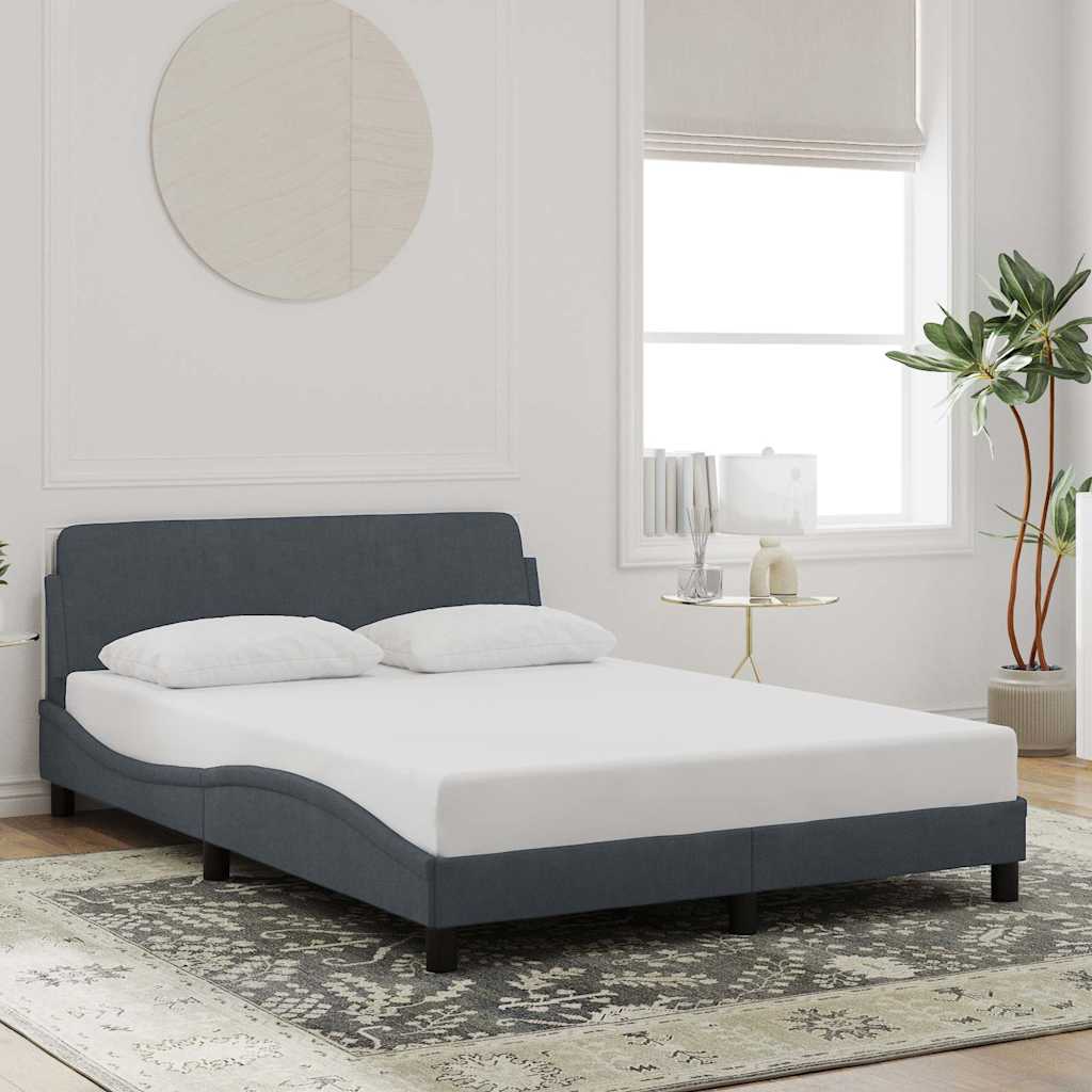Bettgestell "Dover" Hellgrau 80x200 cm Samt