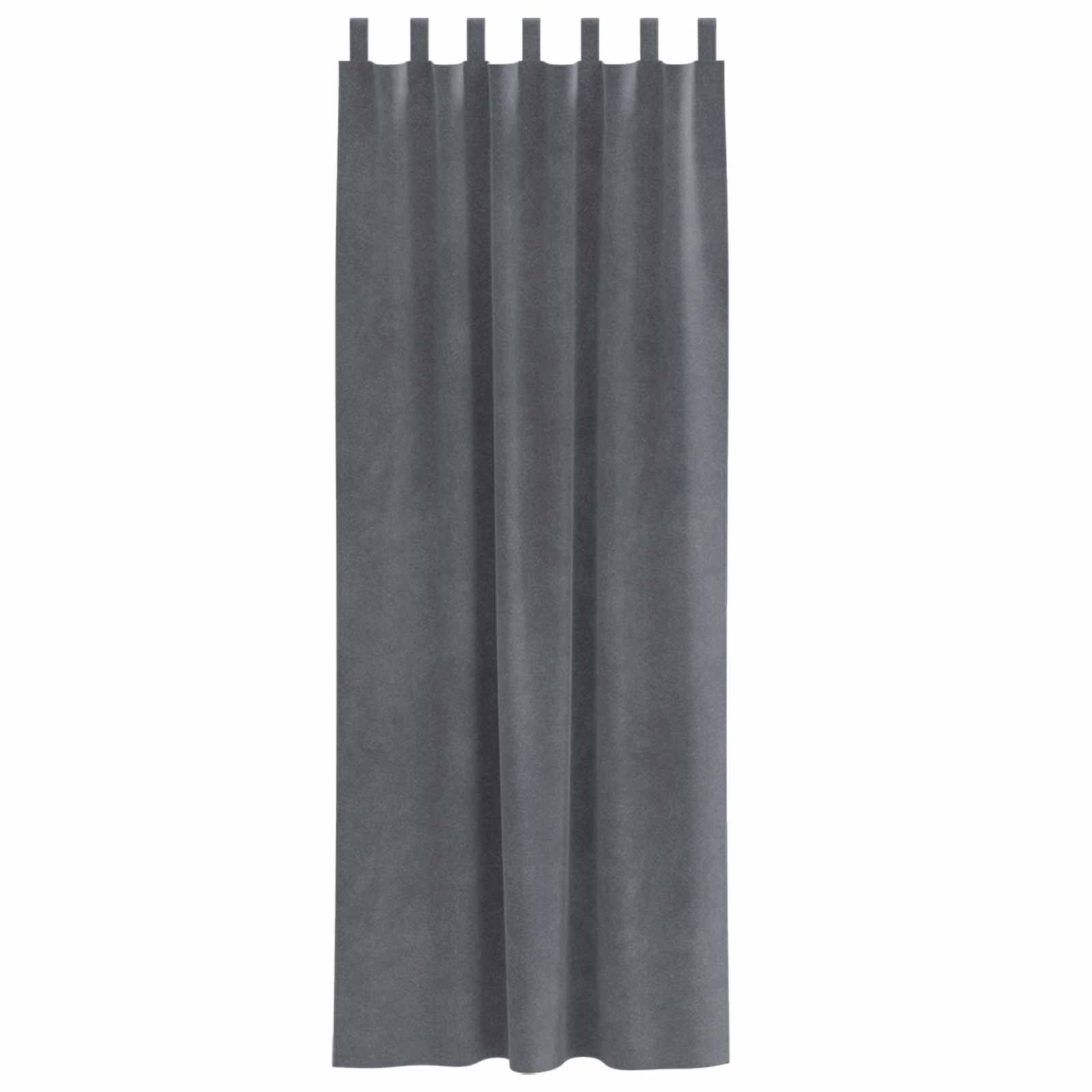 Verdunkelungsvorhänge 2 pcs Schwarz 140 x 140 cm Samt