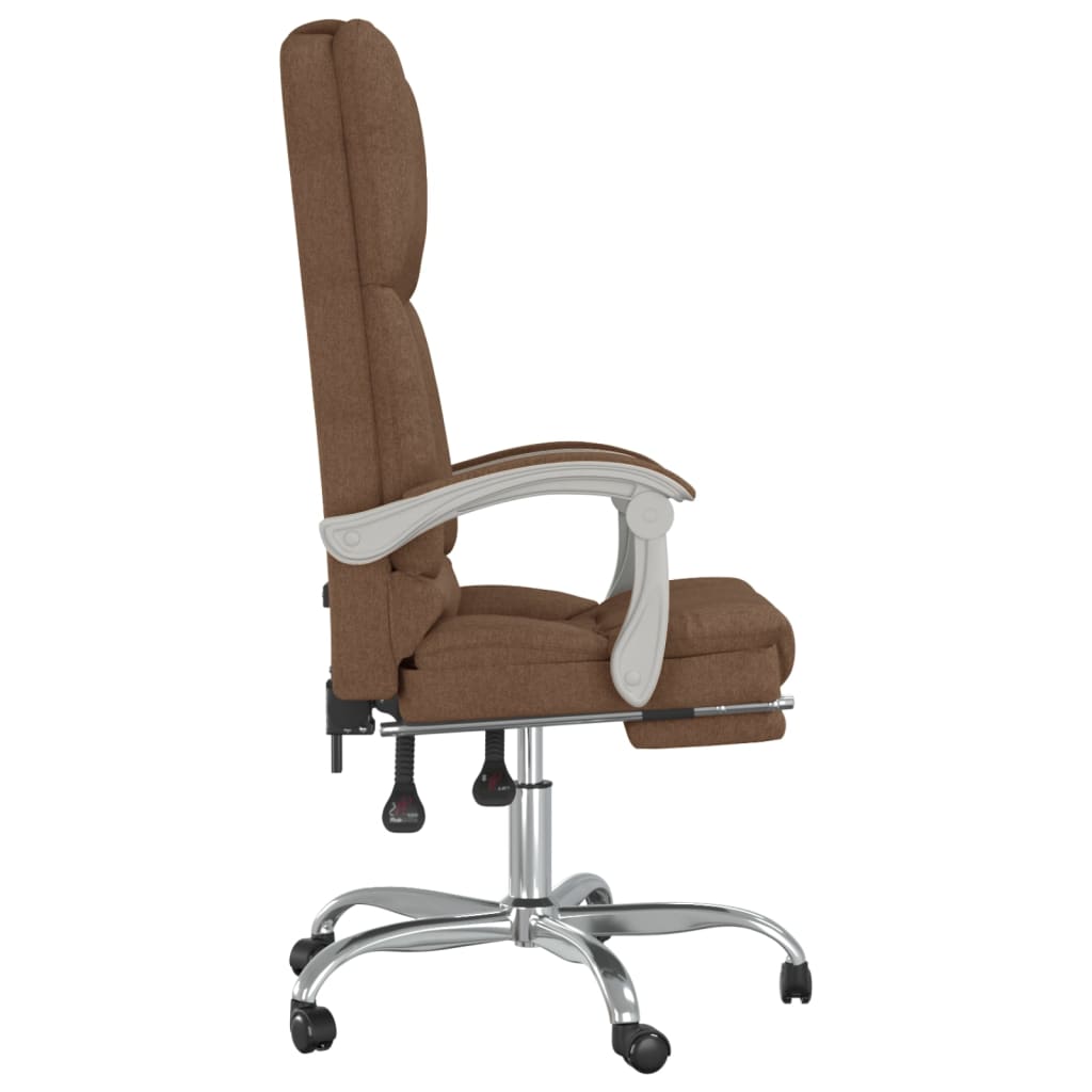Bürostuhl mit Massagefunktion Taupe Stoff