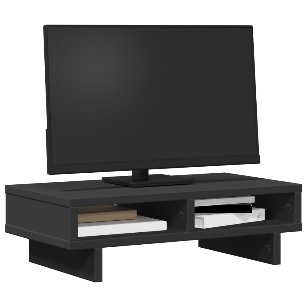 Monitor Halterung Schwarz 100 x 27 x 15 cm Holzwerkstoff