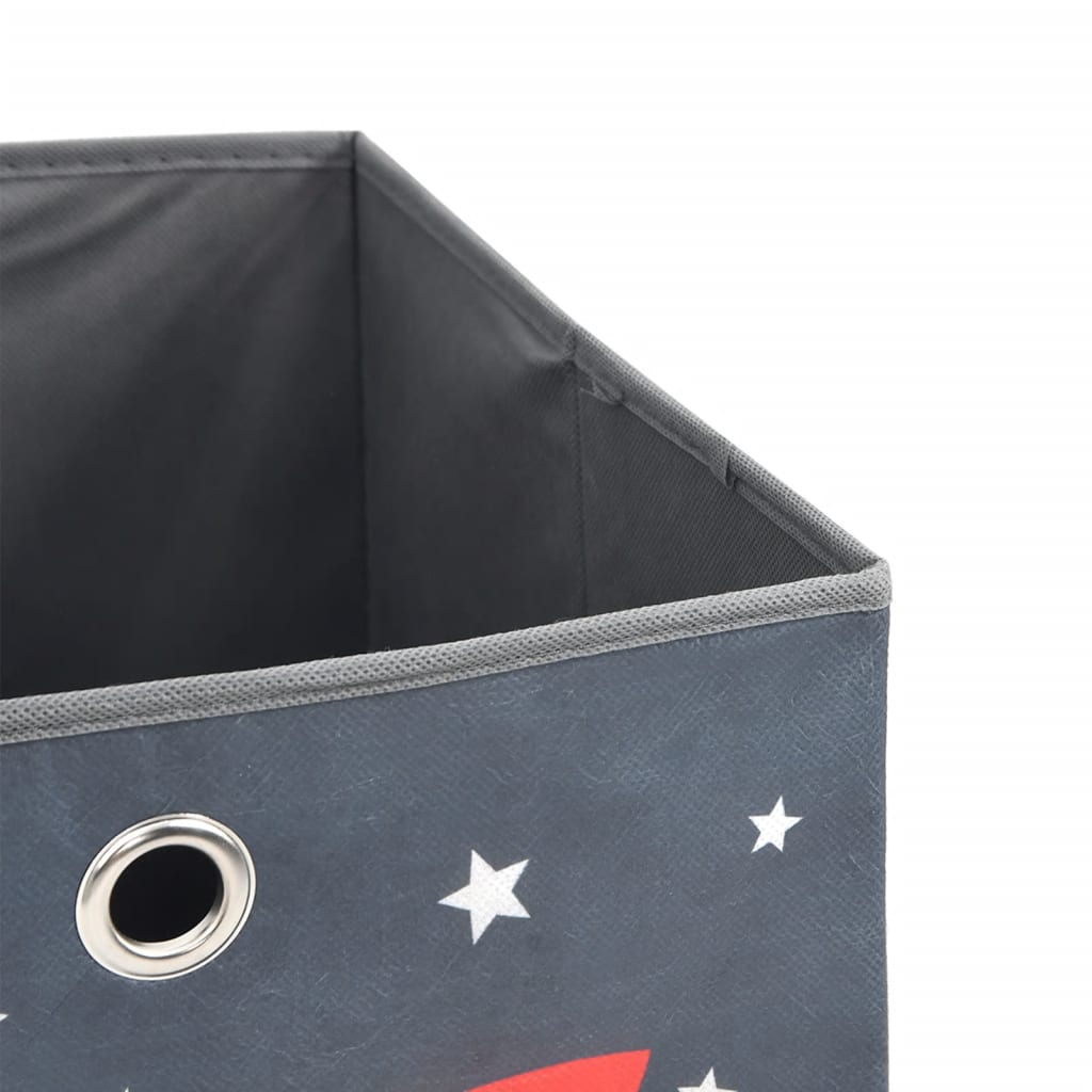Faltboxen 4 Stk. Creme 32x32x32 cm Vlies