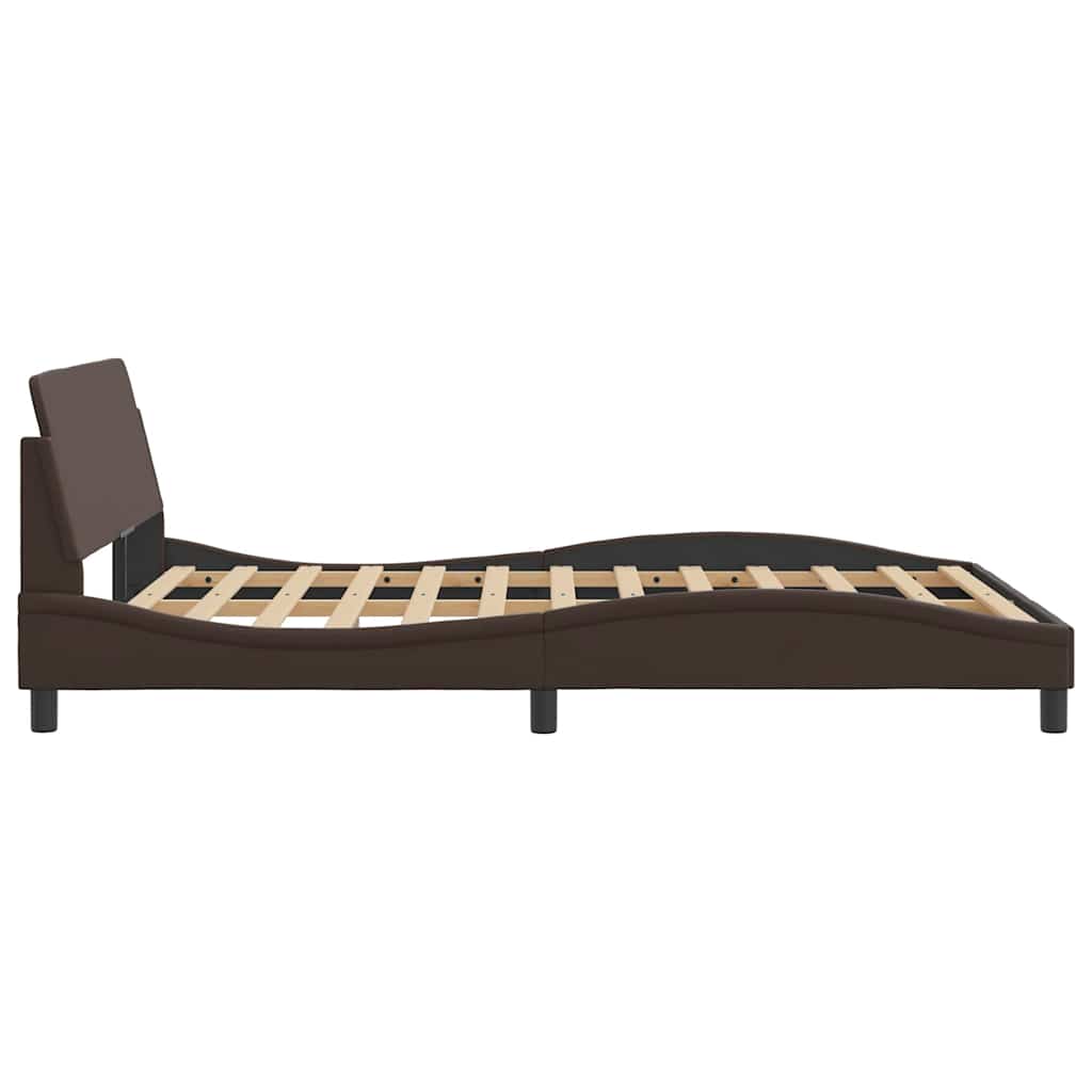 Bettgestell "Dover" Schwarz 80x200 cm Kunstleder
