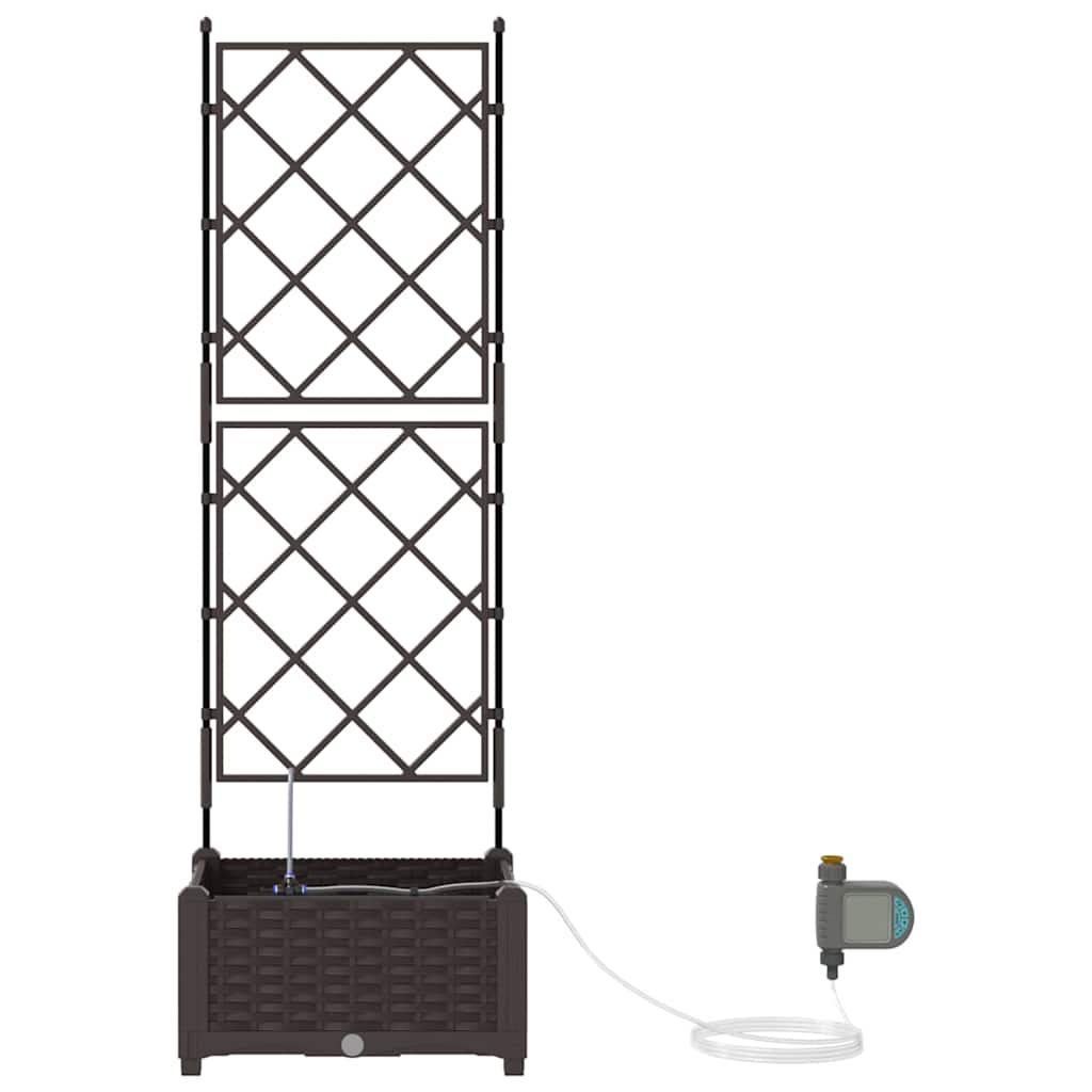 Garten-Pflanzgefäß 4 Stk. Braun 160 x 40 x 22 cm PP