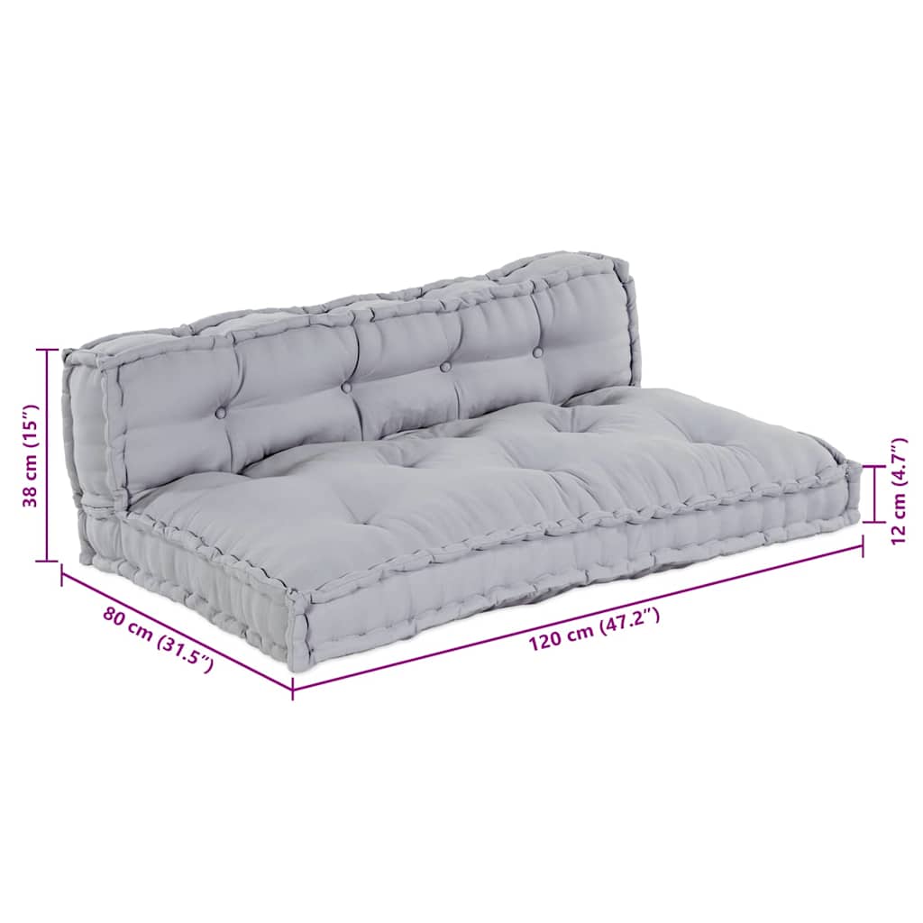Palettensofa-Auflage Mehrfarbig Stoff Patchwork
