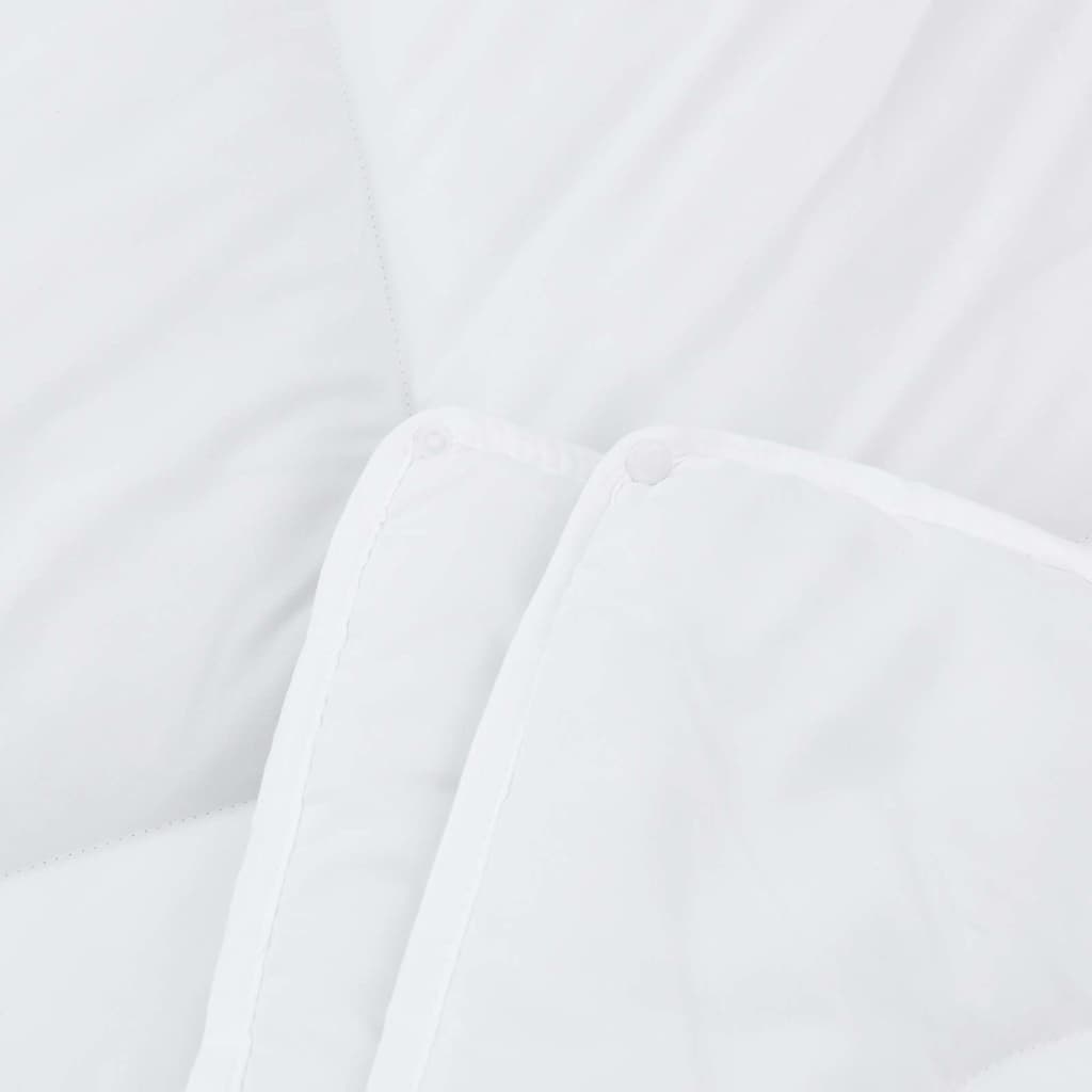 2-in-1 Bettdecke Weiß 135 x 200 cm Polyester