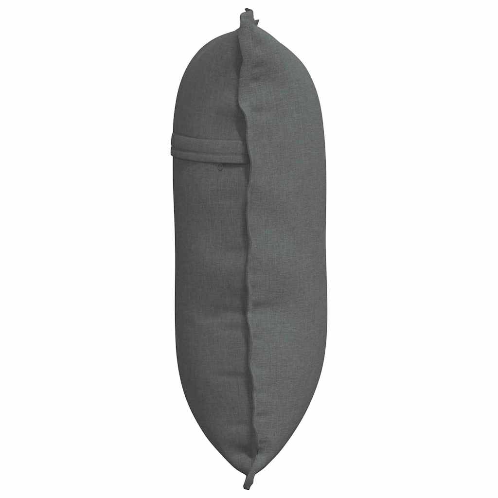 Rückenkissen Hellgrau 50 x 19 x 45 cm Stoff