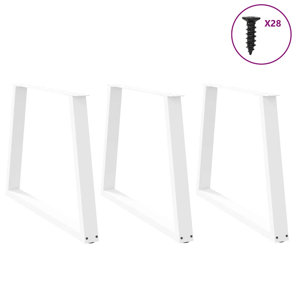 Couchtischbeine V-Form 2 Stück Schwarz 30x(30-31,3) cm Stahl