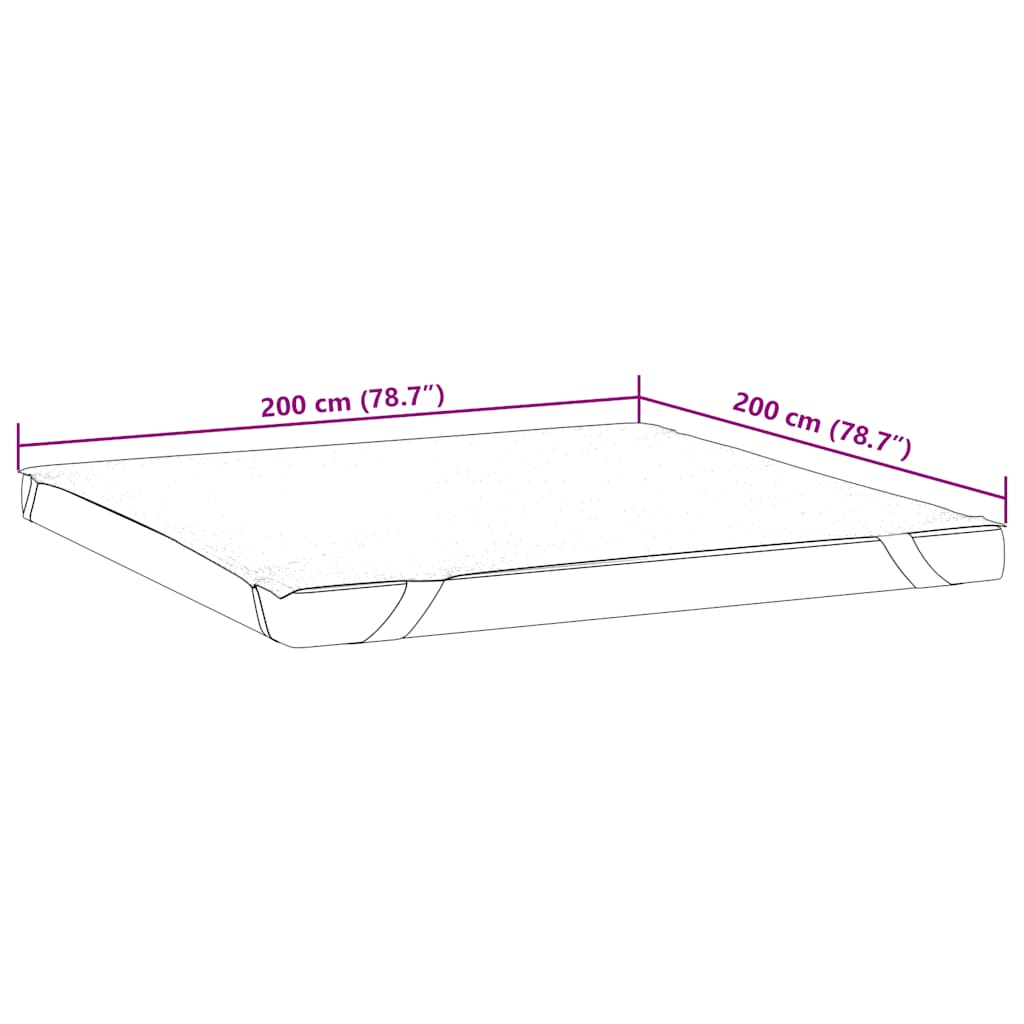Matratzenschoner Weiß 90x190 cm Wasserdicht