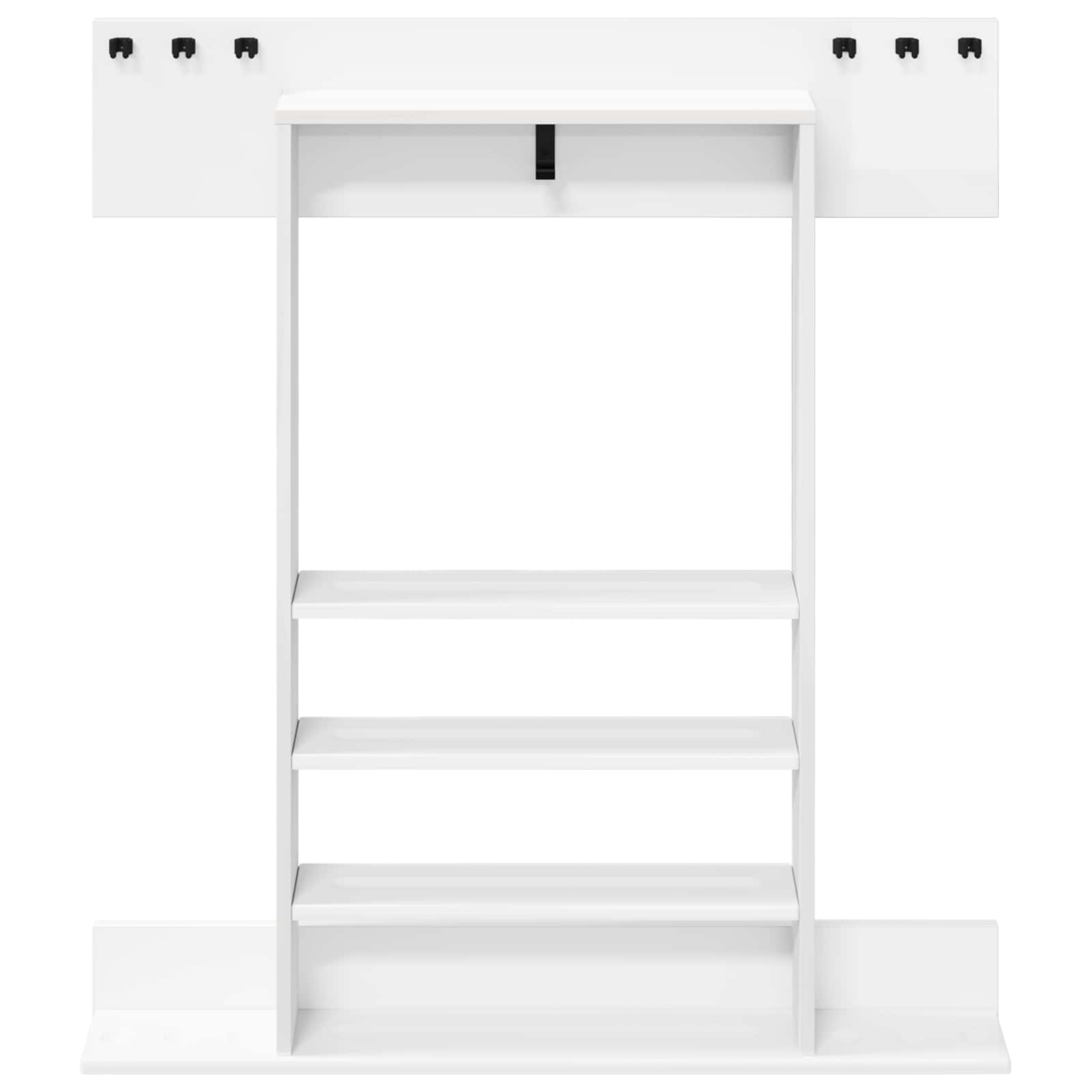 Billardqueue-Ständer Holzwerkstoff 93 x 12 x 103 cm Weiß