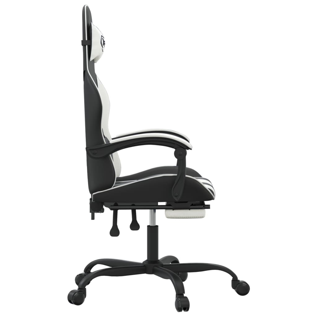 Gaming-Stuhl Drehbar Schwarz und Rot Kunstleder