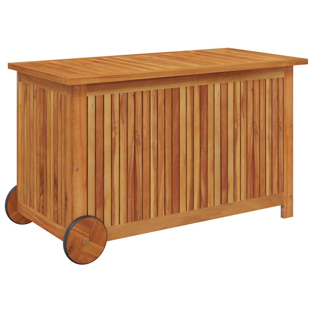 Gartentruhe mit Rollen 60x50x58 cm Massivholz Akazie