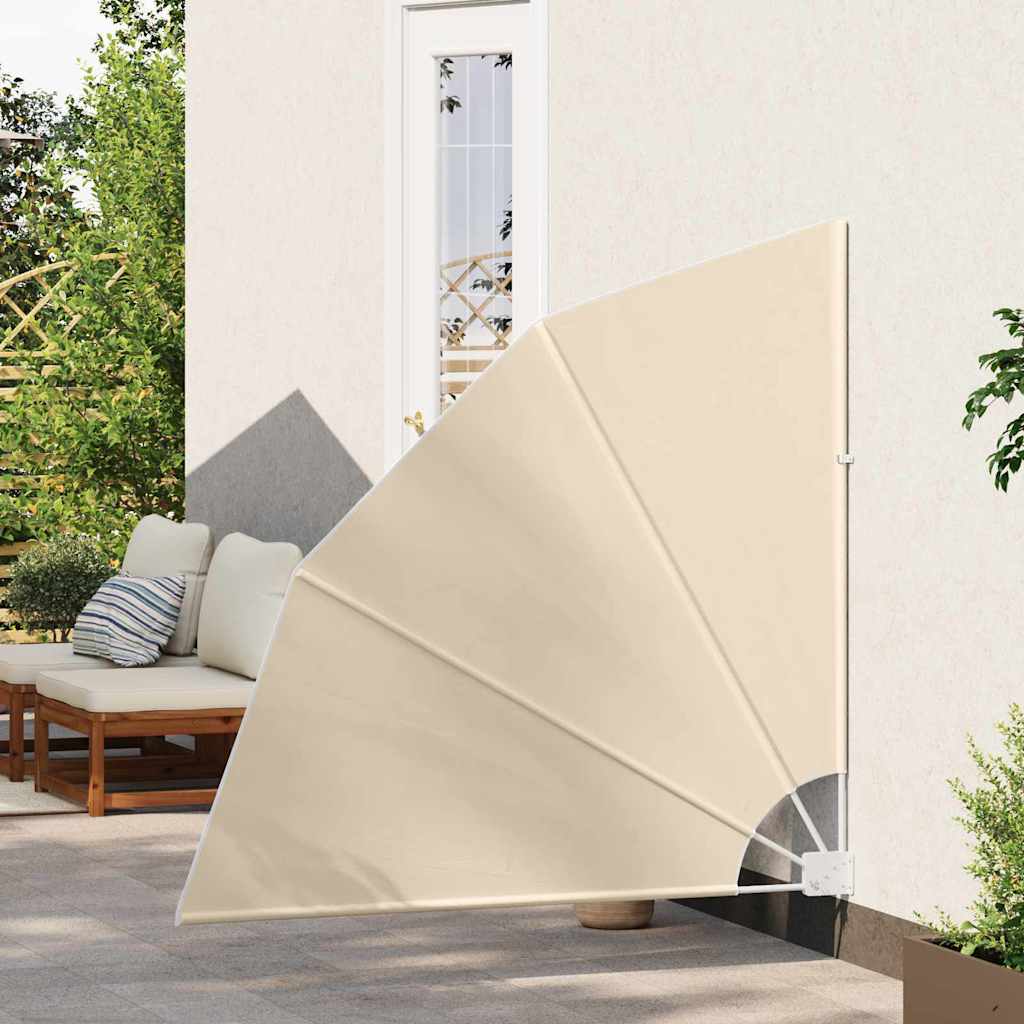 Faltbarer Balkonfächer Grau 210×210 cm