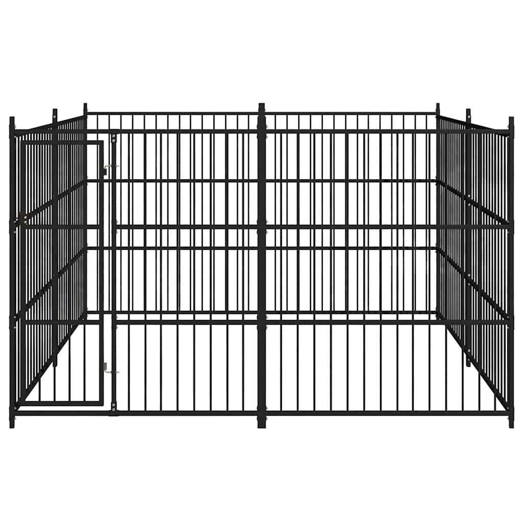 Outdoor-Hundezwinger mit Überdachung 300x300x210 cm