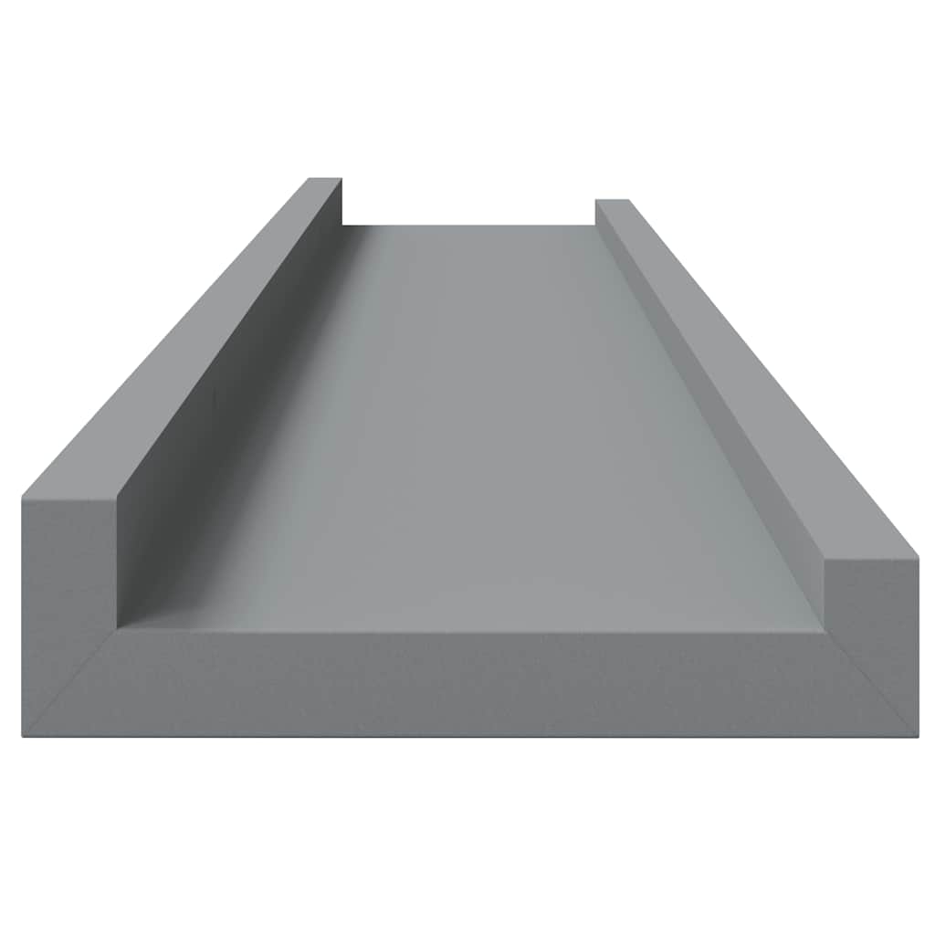 Bilderleisten 2 Stk. Weiß 80x9x3 cm MDF