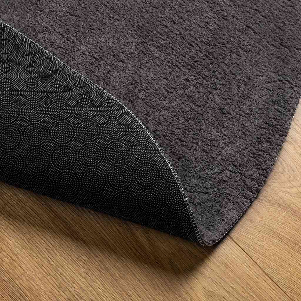 Bereichsteppiche HUARTE Anthrazit 100 x 200 cm Polyester