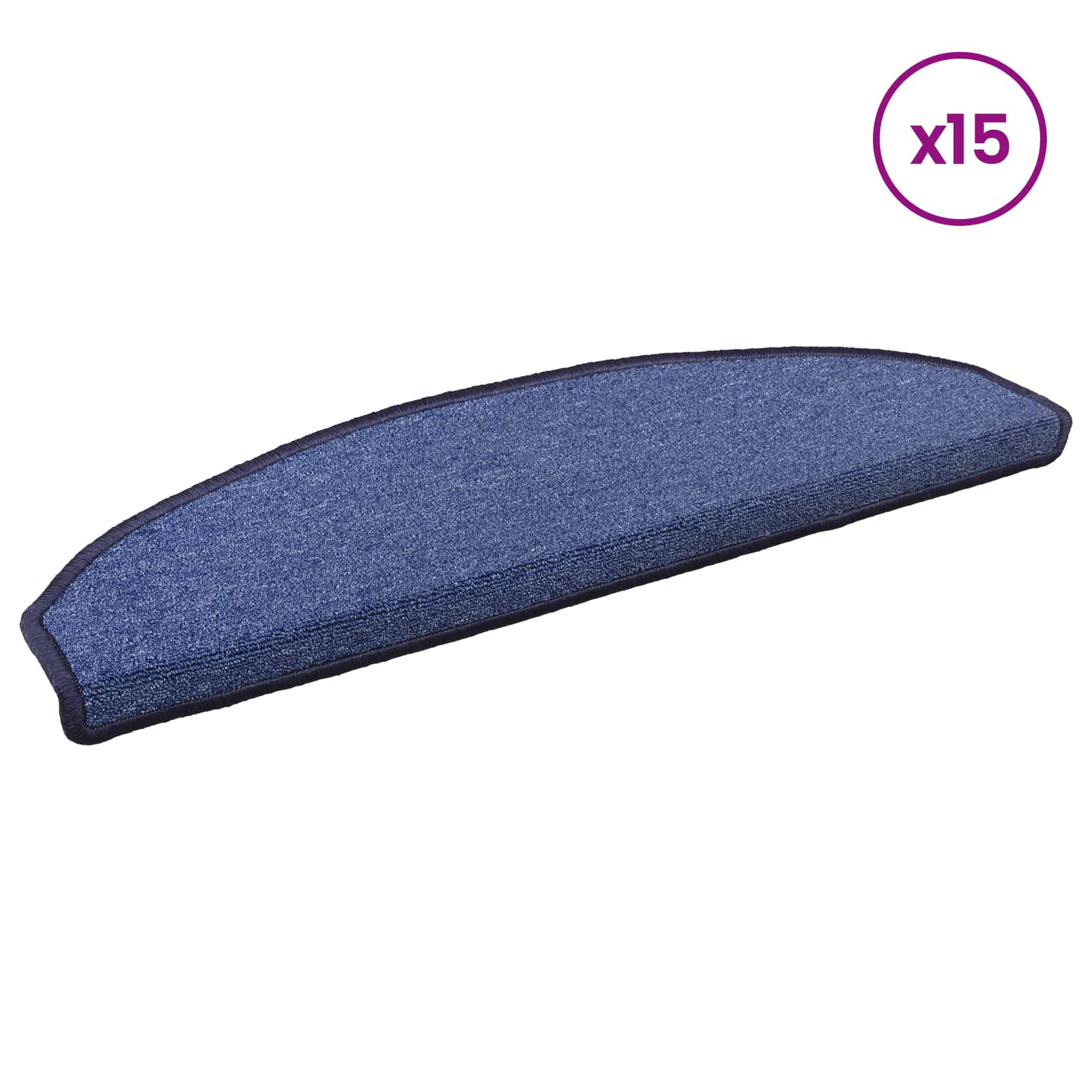Stufenmatten 15 Stk. 56x17x3 cm Anthrazit Halbrund