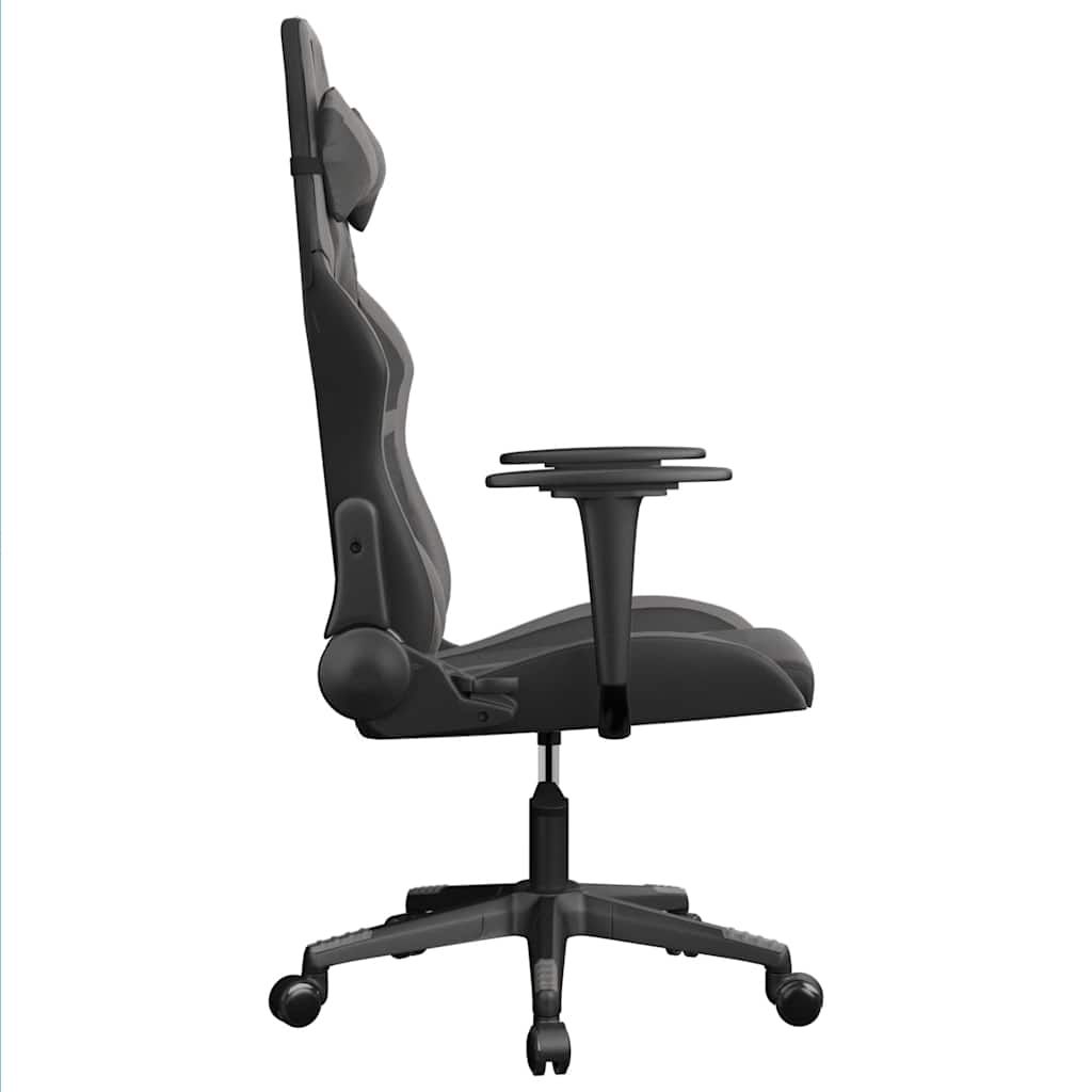 Gaming-Stuhl mit Massagefunktion Schwarz und Grün Kunstleder