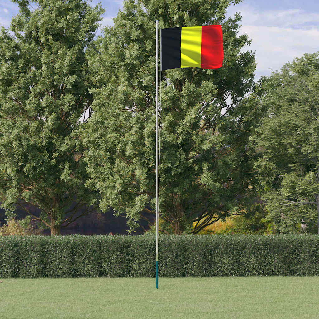 Fahnenmast Teilbar Silbern 6,08 m Aluminium