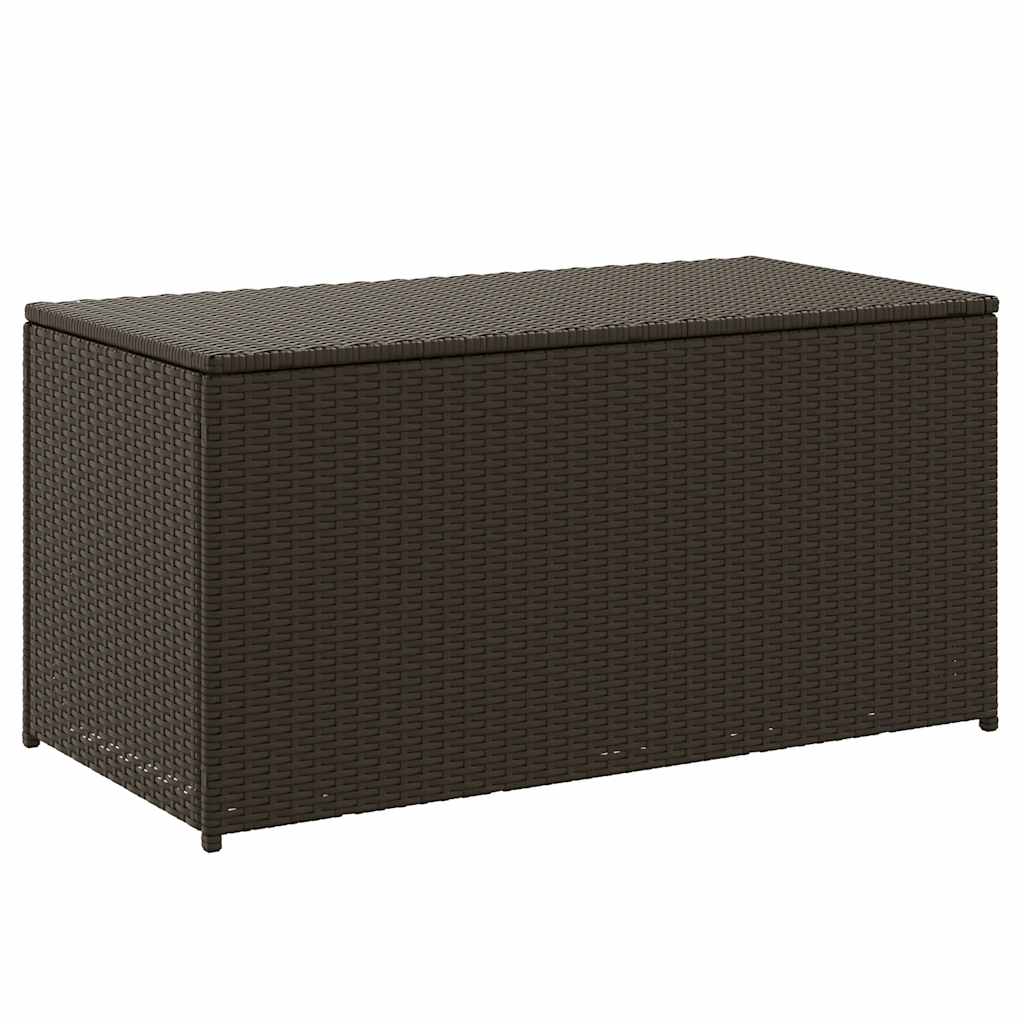 Gartentruhe Schwarz 283L Poly Rattan