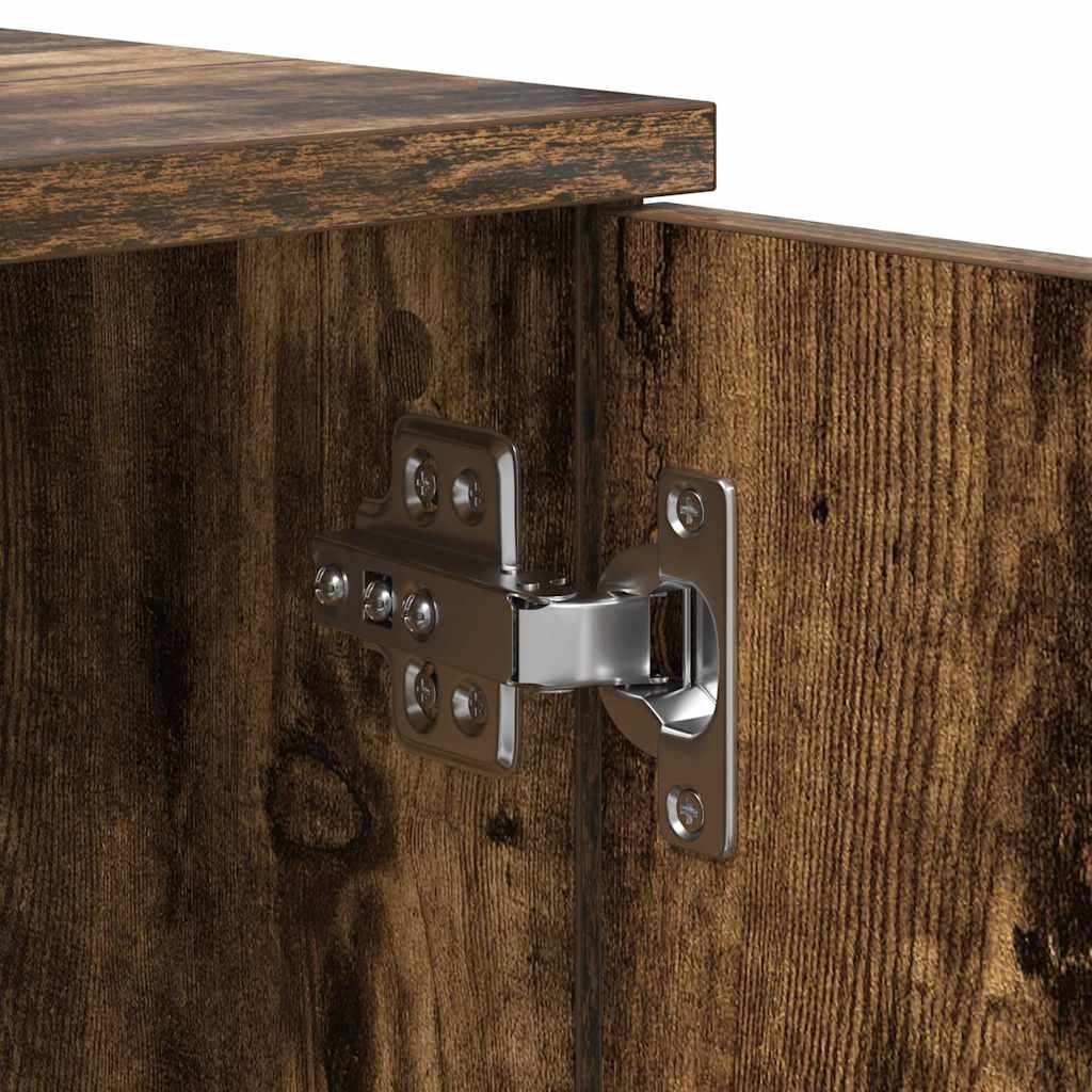 Aufbewahrungsbettgestell mit Speicher Weiß 80 cm Holzwerkstoff