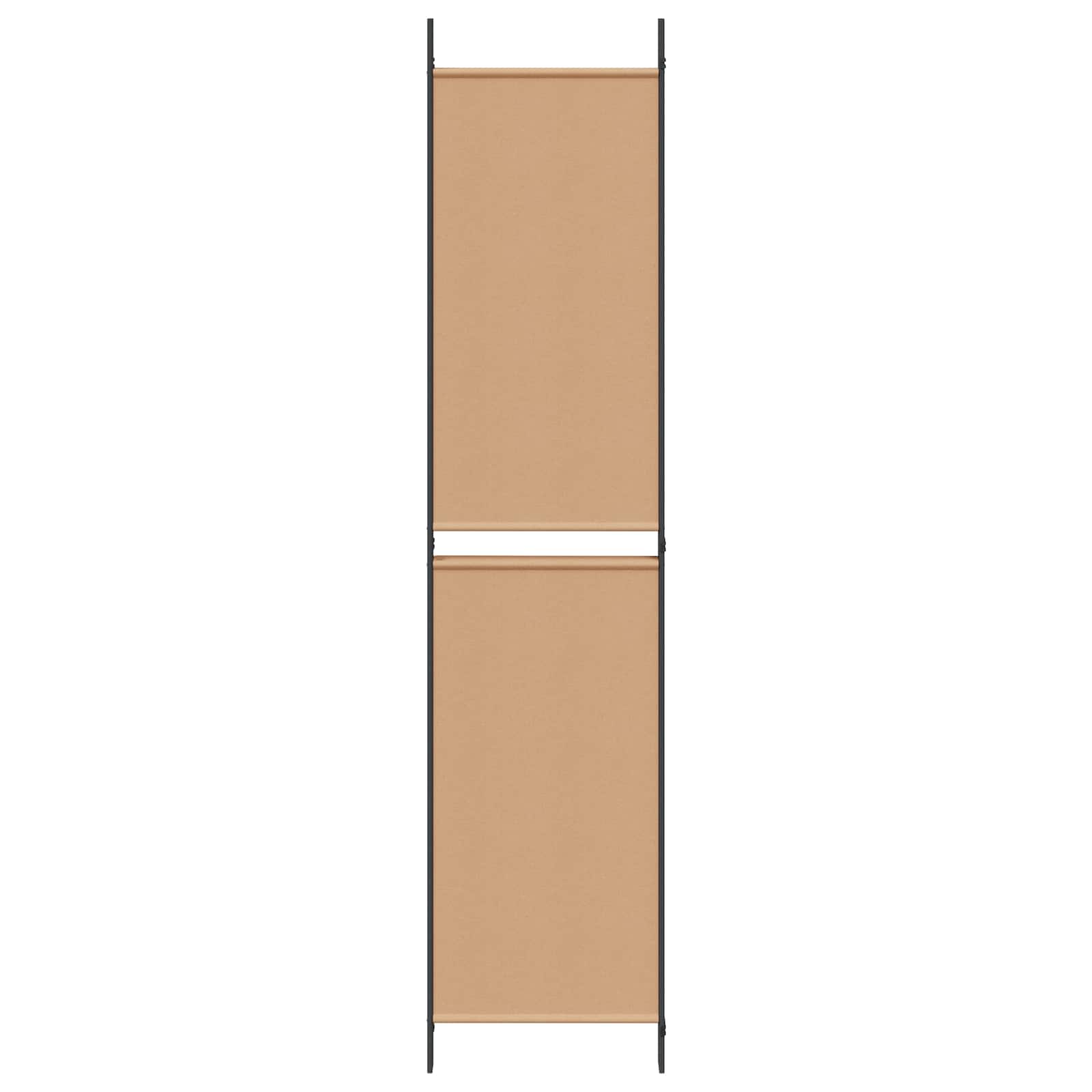 3-teiliger Raumteiler Beige 150 x 180 cm Stoff
