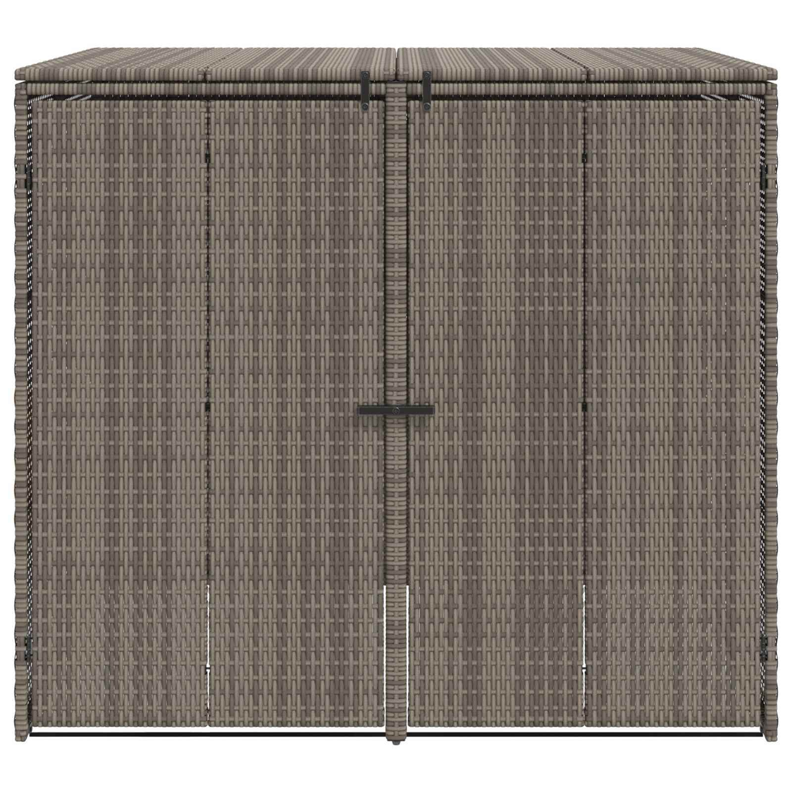 Mülltonnenbox Schwarz 65 x 80 x 115 cm Polyethylen