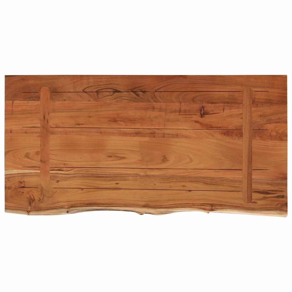 Wandregal 40x20x2,5 cm Rechteckig Massivholz Akazie Baumkante