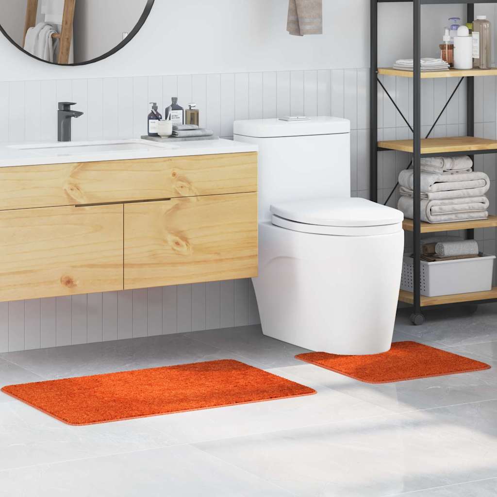 Anti-Rutsch Badematten-Set 2 pcs Dunkelgrau PP