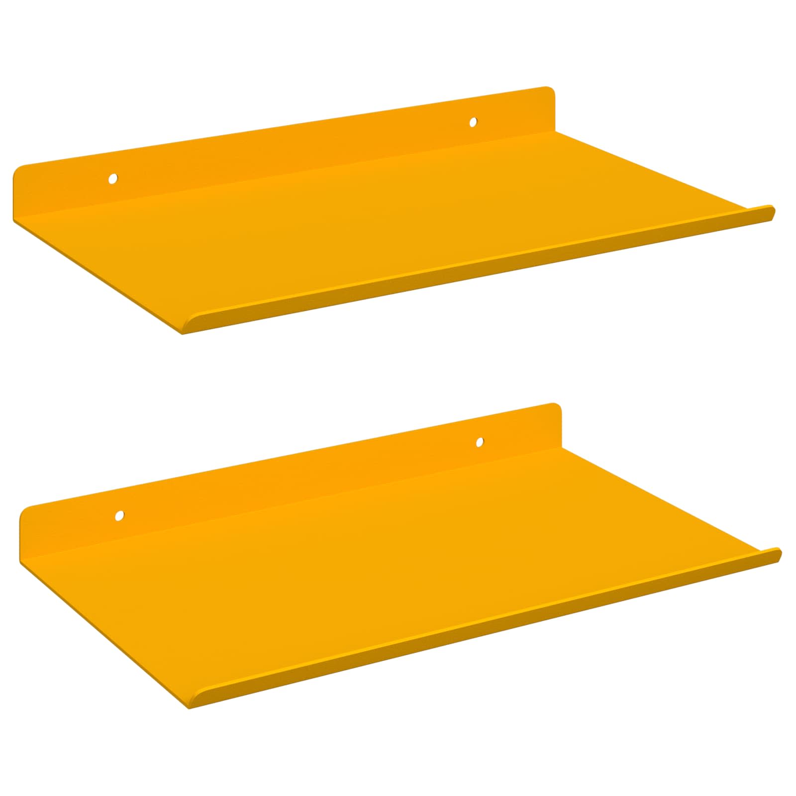 Schwebendes Regal 3 pcs Schwarz 40 x 9 x 2,5 cm Stahl