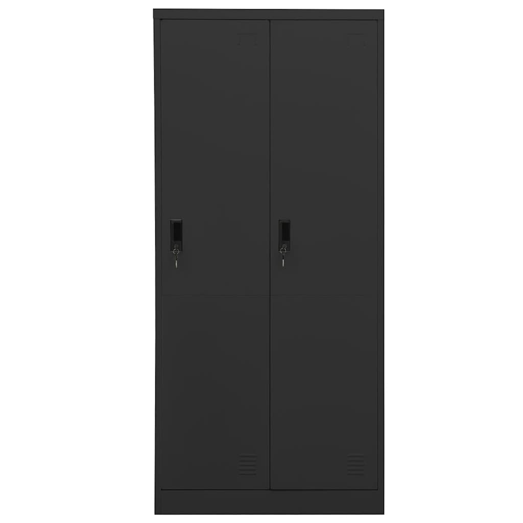 Kleiderschrank Weiß 80x50x180 cm Stahl