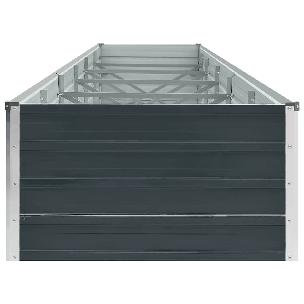 Hochbeet Anthrazit 160 x 80 x 77 cm Verzinkter Stahl