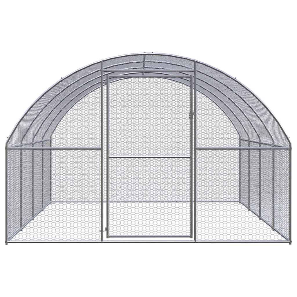 Outdoor-Hühnerstall 3x2x2 m Verzinkter Stahl