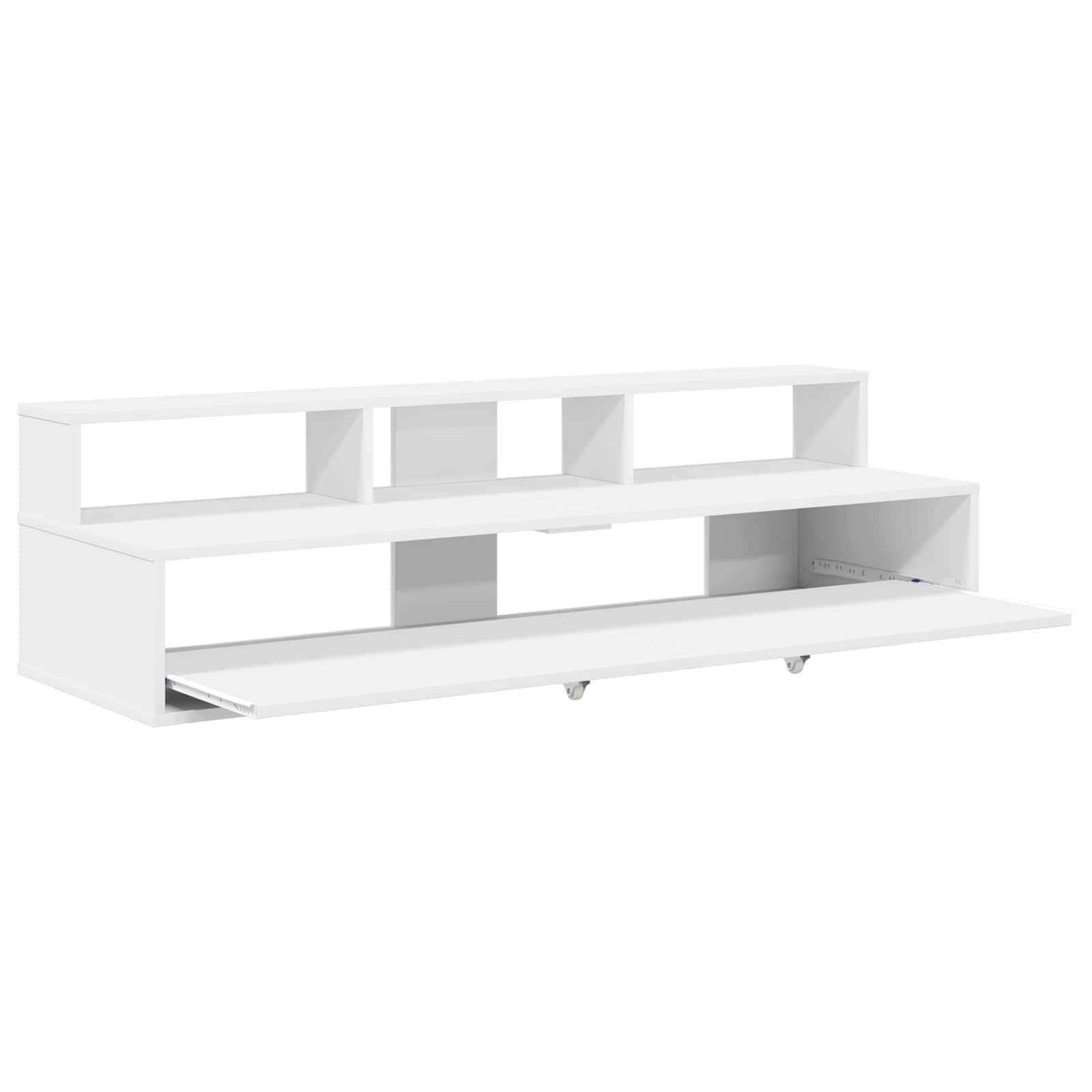 Studiotisch Weiß 152 x 42,5 x 36 cm Holzwerkstoff