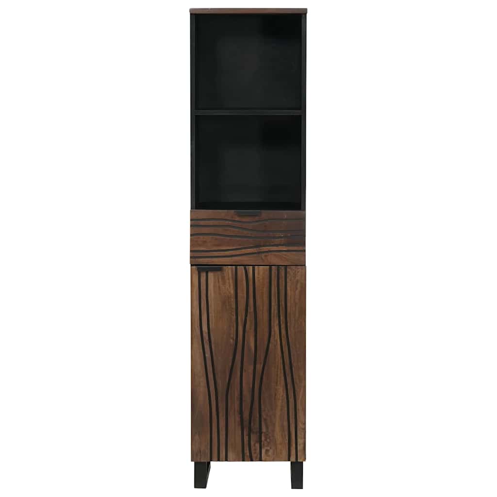 Badezimmerschrank Natur 38 x 33 x 160 cm Holzwerkstoff