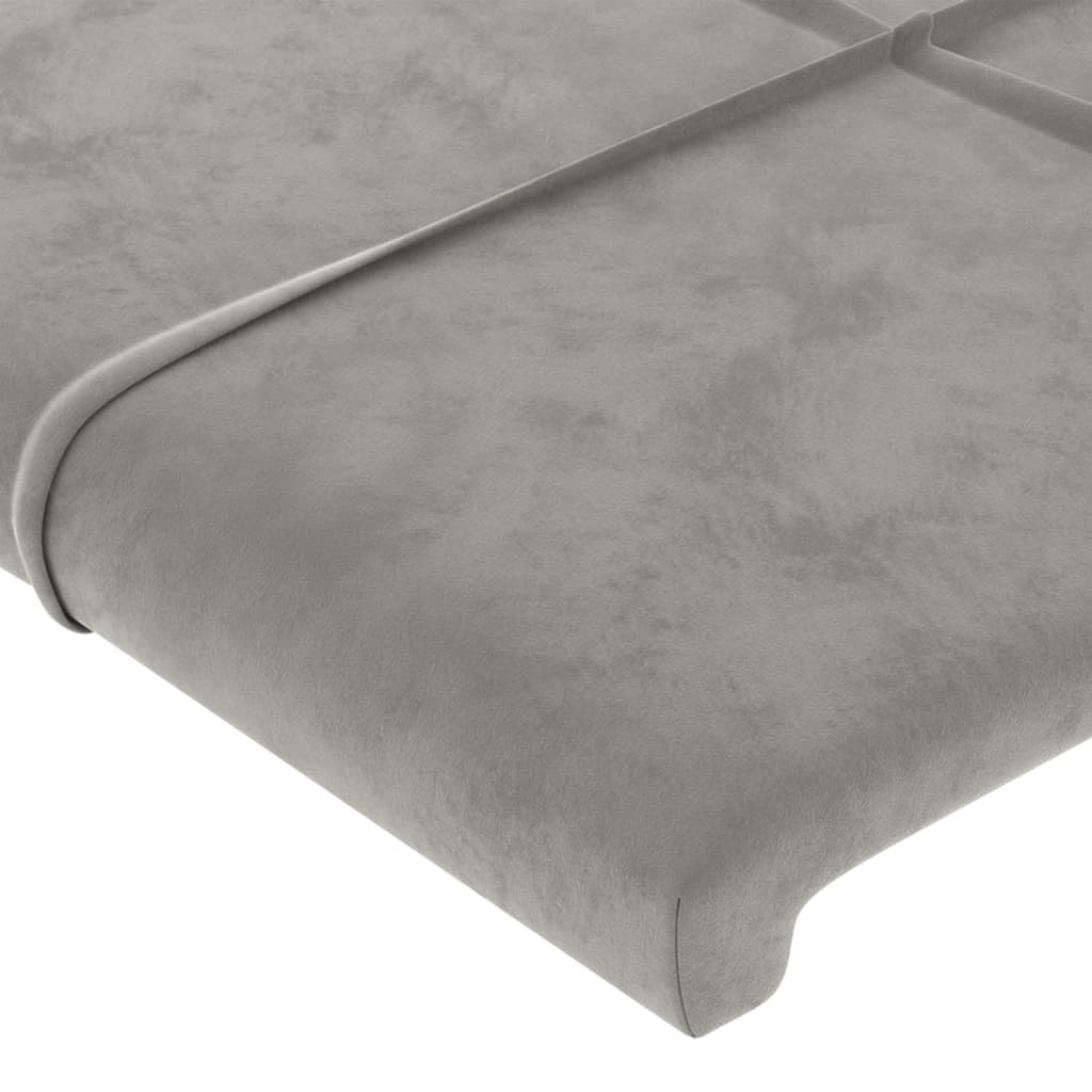 Kopfteil mit Ohren Dunkelblau 93x16x78/88 cm Samt