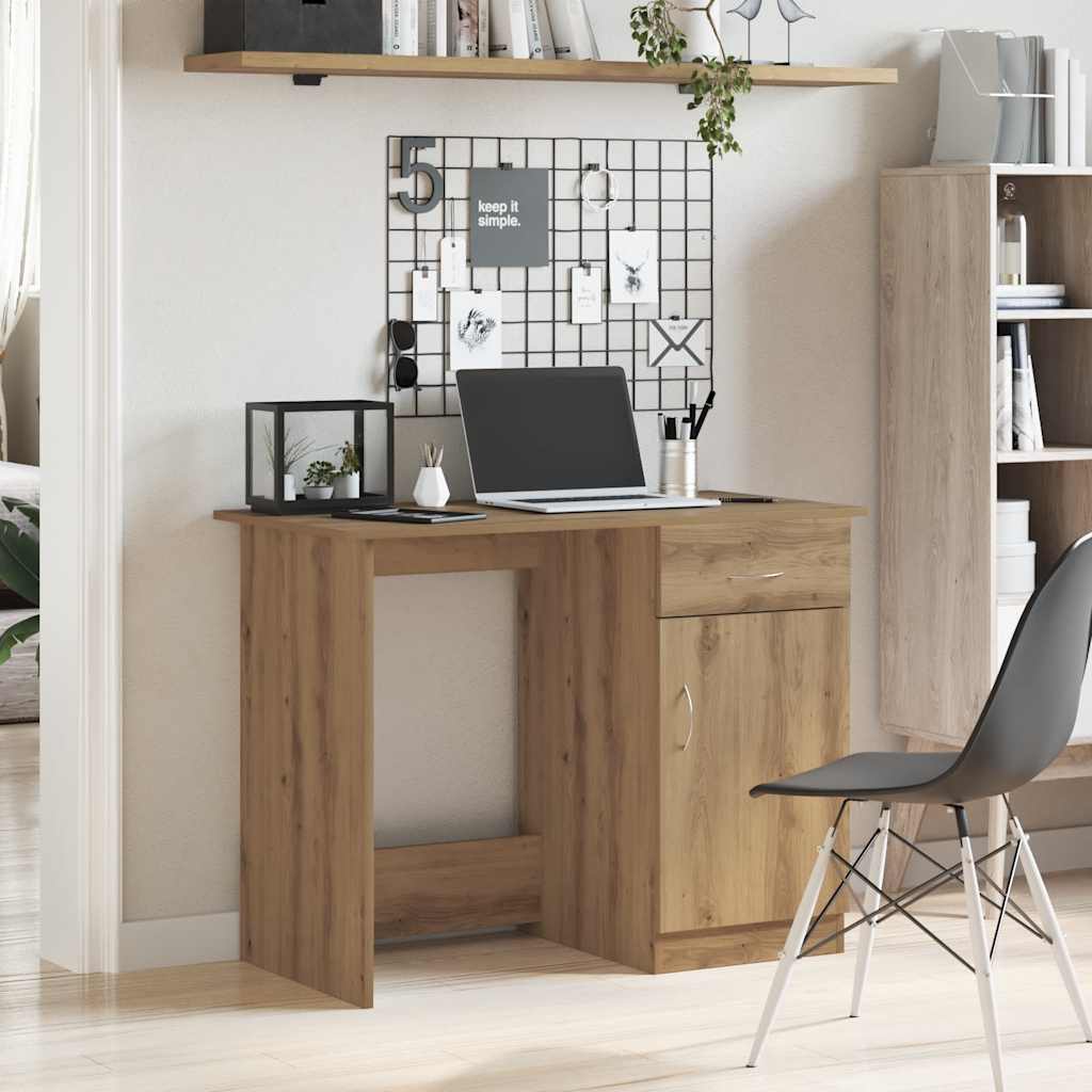 Schreibtisch Weiß 100×50×76 cm Holzwerkstoff