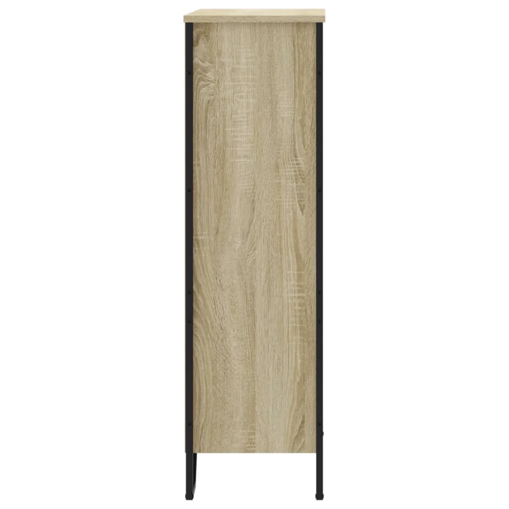 Bücherregal Schwarz 80x31x169 cm Holzwerkstoff