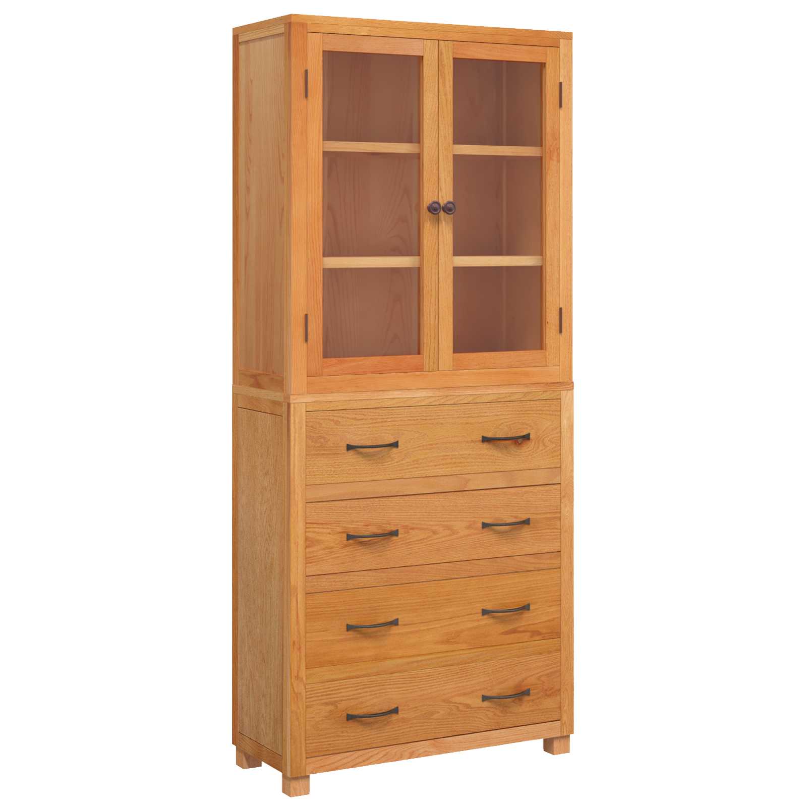 Aufbewahrungsmöbel-Set mit Regal 2 Stk. Natur 80 x 35 x 185 cm