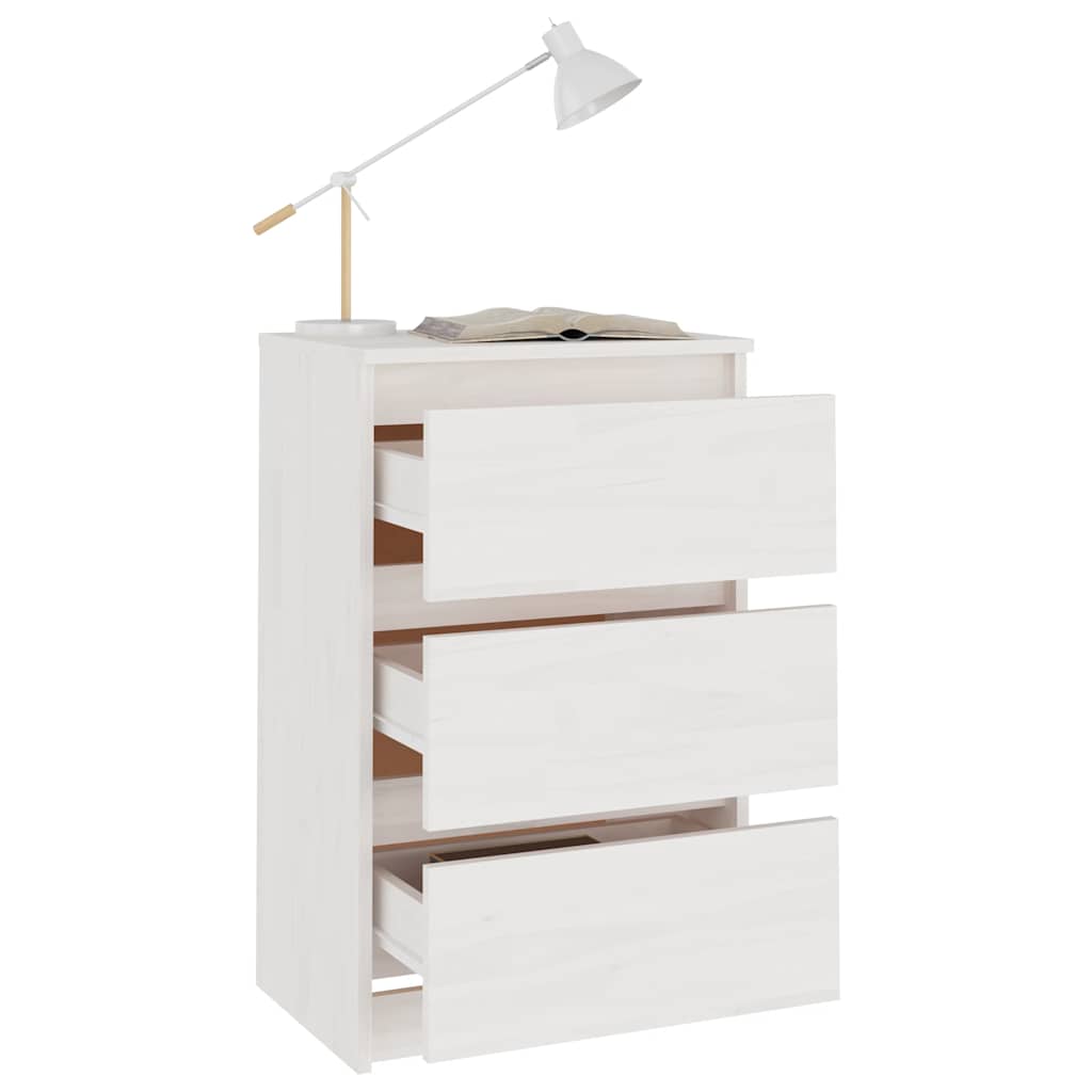 Nachtschrank 40x29,5x64 cm Massivholz Kiefer