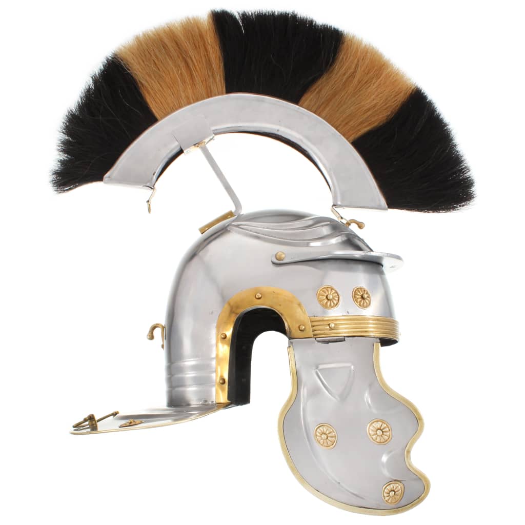 Preußische Pickelhaube Antik Replik für LARP Schwarz Stahl