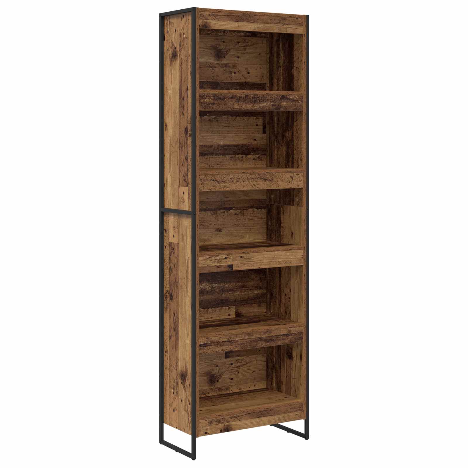 Bücherregal 2 pcs Schwarz Eichen-Optik 60 x 30 x 189,5 cm