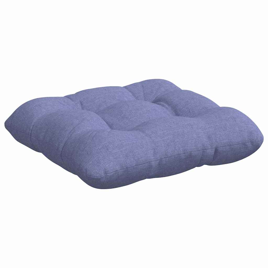 Sitzkissen 4 pcs Hellgrau 40 x 40 x 12 cm Stoff