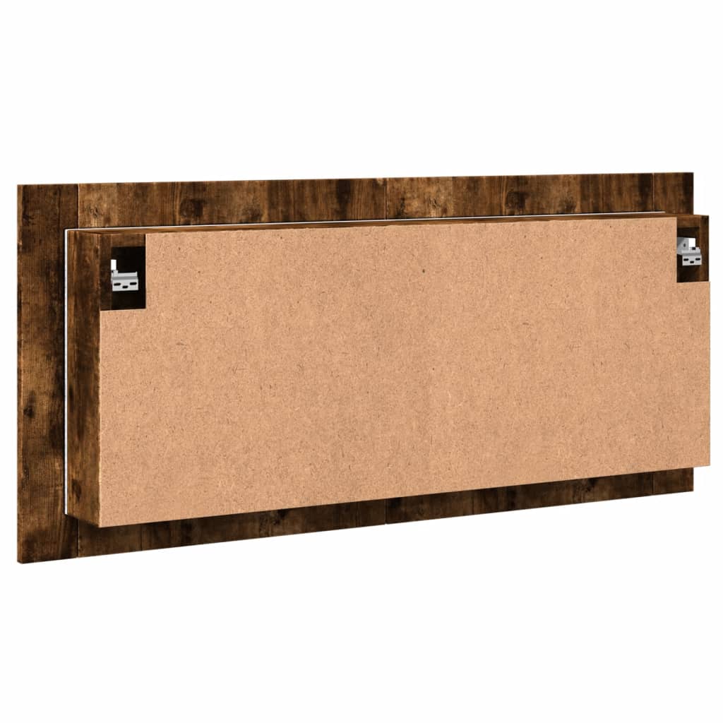 LED-Bad-Spiegelschrank Weiß 100x12x45 cm Acryl