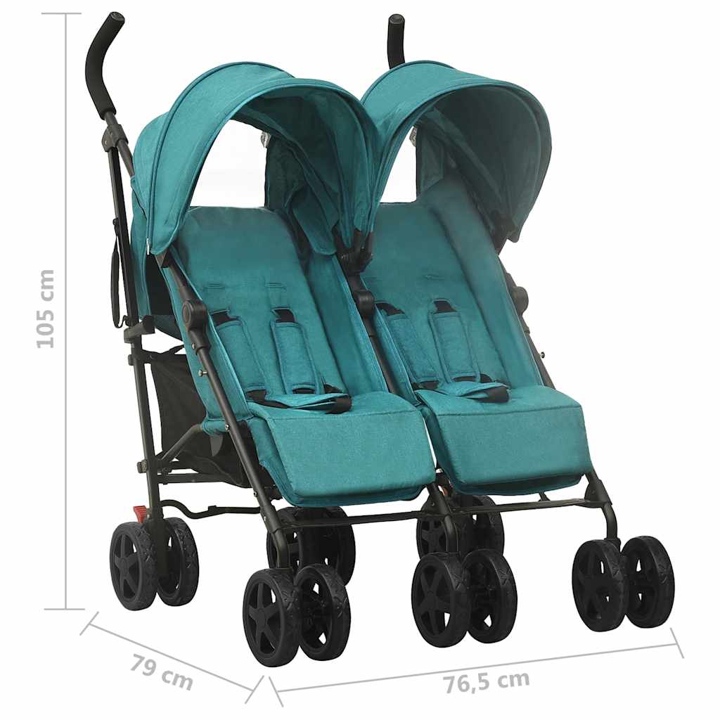 Geschwisterwagen Anthrazit Stahl