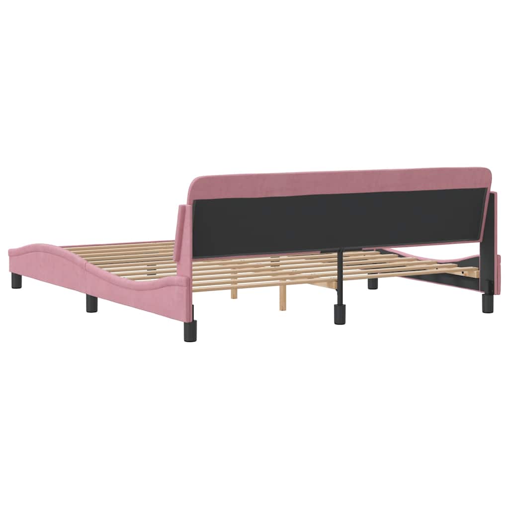 Bettgestell "Dover" Hellgrau 80x200 cm Samt